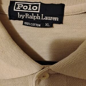 Ralph Lauren Tan Cotton Polo XL